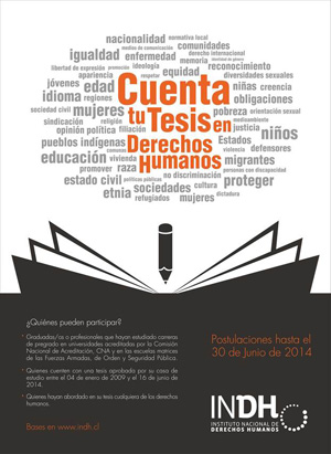 Concurso Cuenta tu Tesis en Derechos Humanos