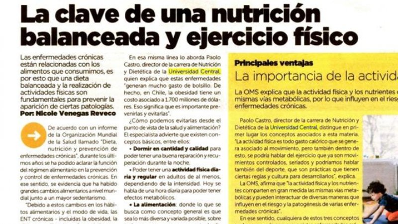La clave de una nutrición balanceada y ejercicio físico