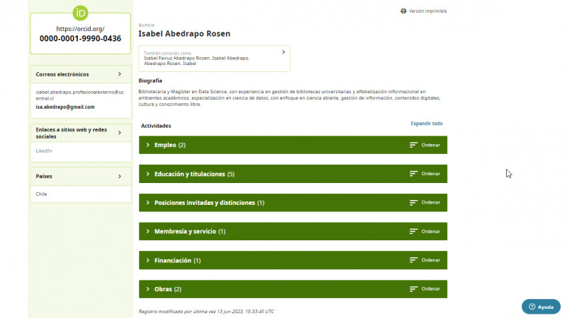 InES Ciencia Abierta logra que investigadores/as de la UCEN puedan asignar correctamente su afiliación a la universidad en ORCID