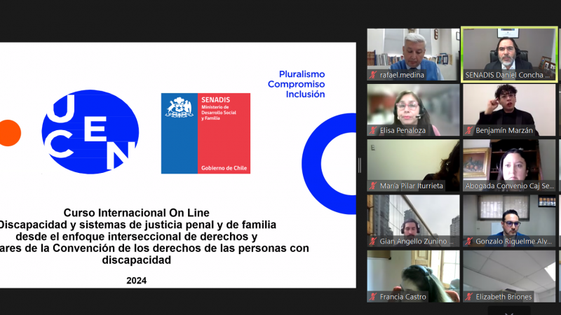 Universidad Central y SENADIS dieron inicio a curso para funcionarios públicos
