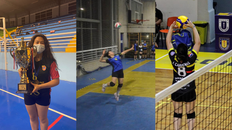 La estudiante del mes: Fernanda Cárdenas, la futura psicóloga que cambió la raqueta por el vóleibol
