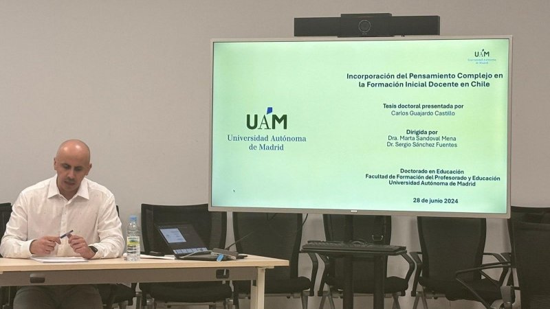 Con máxima distinción, profesor Carlos Guajardo obtiene grado de Doctor en Educación en la Universidad Autónoma de Madrid